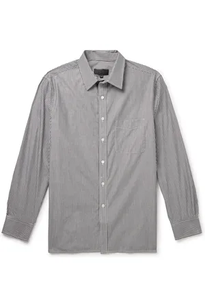 NILI LOTAN Finn Striped Cotton-Poplin Shirt