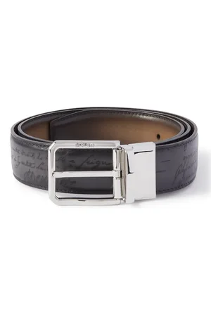 Berluti Scritto 3.5cm Reversible Venezia Leather Belt