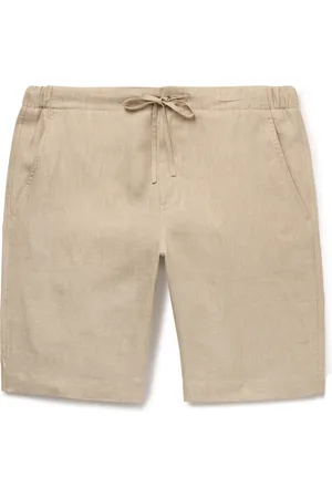 Loro Piana Straight-Leg Linen Drawstring Bermuda Shorts