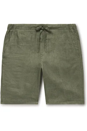 Loro Piana Straight-Leg Linen Drawstring Bermuda Shorts