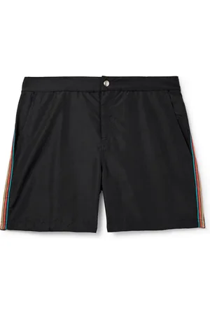 Paul Smith Slim-Fit Mid-Length Striped Recycled Swim Shorts