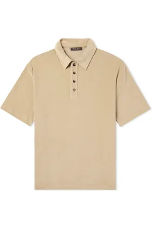 Loro Piana Tsubaki Cotton and Silk-Blend Chenille Polo Shirt