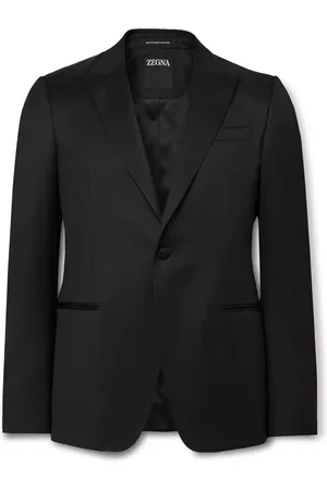 Ermenegildo Zegna Slim-Fit Satin-Trimmed Wool and Mohair-Blend Tuxedo Jacket