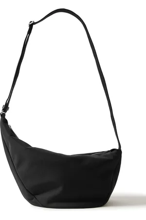 The Row Slouchy Banana Two Leather-Trimmed Canvas Belt Bag