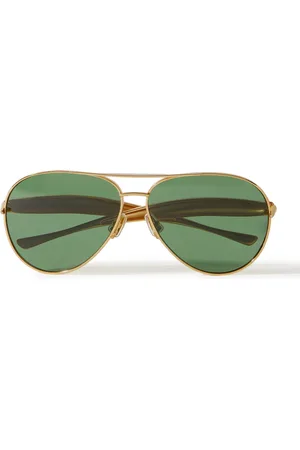 Bottega Veneta Sardine Aviator-Style -Tone Sunglasses