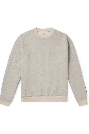 KAPITAL Peckish Maria Cotton-Jersey and Quilted Shell Sweatshirt