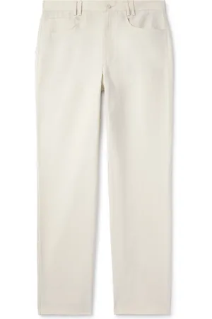 Stoffa Straight-Leg Cotton and Linen-Blend Twill Trousers