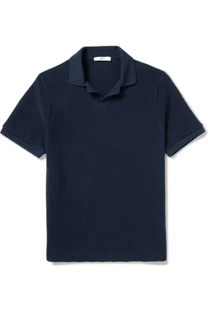 Mr P. Golf Textured-Knit Organic Cotton Polo Shirt