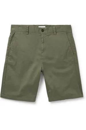 NN.07 Crown 1090 Straight-Leg Brushed Organic Cotton-Blend Twill Shorts