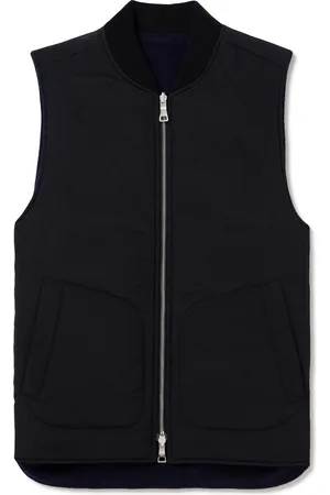 Mr P. Reversible Padded Wool-Blend Gilet