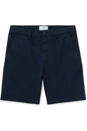 Mr P. Straight-Leg Garment-Dyed Cotton-Blend Twill Bermuda Shorts