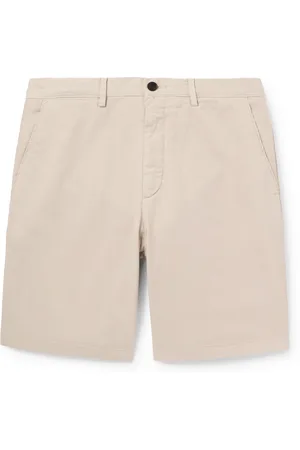 Mr P. Straight-Leg Garment-Dyed Cotton-Blend Twill Bermuda Shorts