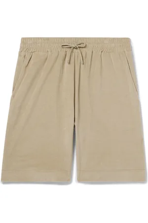 Loro Piana Straight-Leg Cotton and Silk-Blend Chenille Drawstring Bermuda Shorts