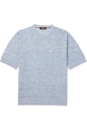 Loro Piana Tori Ribbed Linen and Silk-Blend T-Shirt