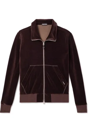 Tom Ford Cotton-Blend Velour Zip-Up Track Jacket