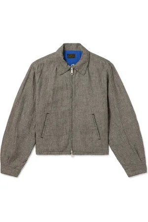 KAPITAL Houndstooth Linen Blouson Jacket