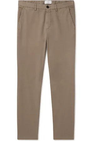 Mr P. Adam Straight-Leg Cotton-Blend Twill Chinos