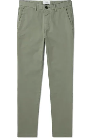 Mr P. Straight-Leg Cotton-Blend Twill Chinos