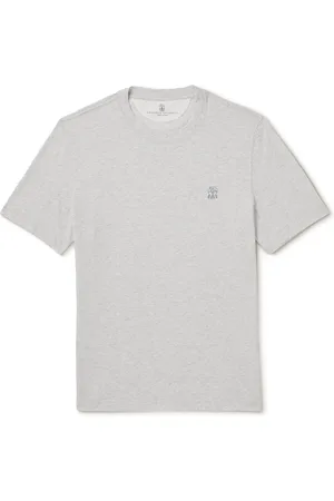 Brunello Cucinelli Layered Logo-Print Cotton-Jersey T-Shirt