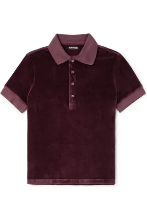 Tom Ford Velour Polo Shirt