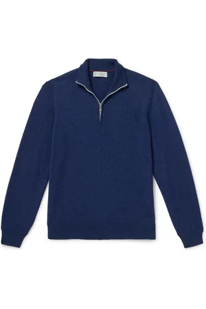 Brunello Cucinelli Cashmere Half-Zip Sweater