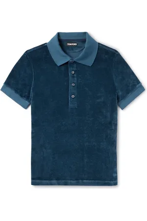 Tom Ford Velour Polo Shirt