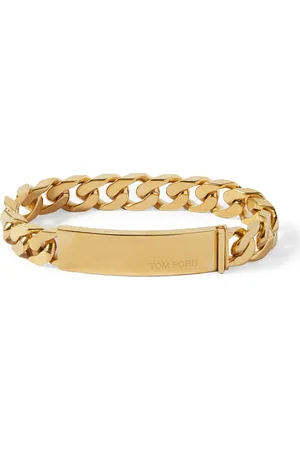 Tom Ford Logo-Engraved -Plated Chain Bracelet