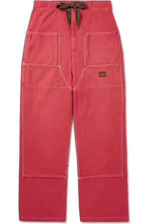 KAPITAL Panelled Cotton-Canvas Drawstring Trousers