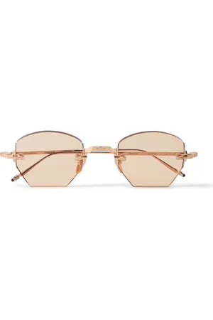 JACQUES MARIE MAGE Oatman Limited-Edition Rimless Rose -Tone Sunglasses