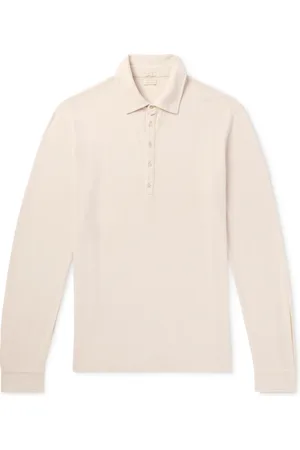 MASSIMO ALBA Ischia Cotton and Cashmere-Blend Jersey Polo Shirt