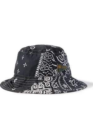 KAPITAL Logo-Appliquéd Bandana-Print Cotton Bucket Hat