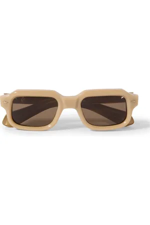 JACQUES MARIE MAGE Sandro Rectangular-Frame Acetate Sunglasses