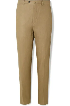 Loro Piana Carlo Straight-Leg Linen-Twill Trousers
