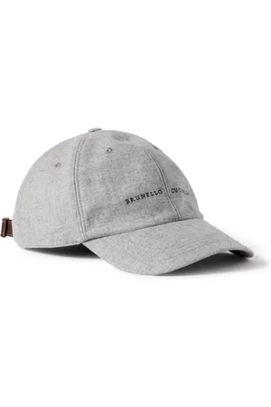 Brunello Cucinelli Logo-Embroidered Cashmere and Silk-Blend Baseball Cap