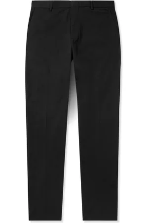 Ermenegildo Zegna Straight-Leg Garmet-Dyed Stretch-Cotton Twill Chinos