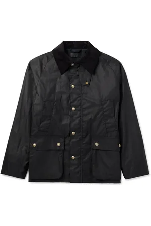 NILI LOTAN Kylian Corduroy-Trimmed Waxed Cotton-Canvas Field Jacket