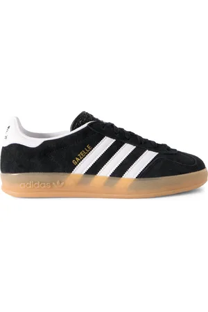 adidas Gazelle Indoor Faux Leather-Trimmed Suede Sneakers