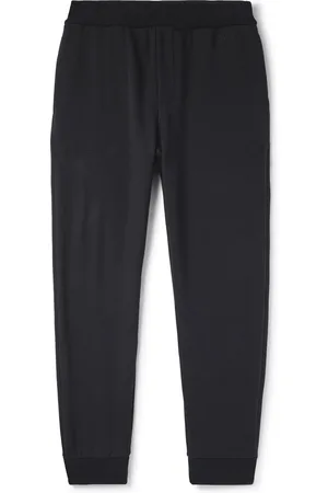 Ermenegildo Zegna Tapered Logo-Embroidered Cotton-Blend Jersey Sweatpants