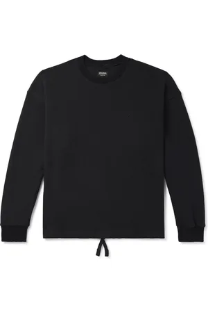 Ermenegildo Zegna Logo-Embroidered Cotton-Blend Jersey Sweatshirt