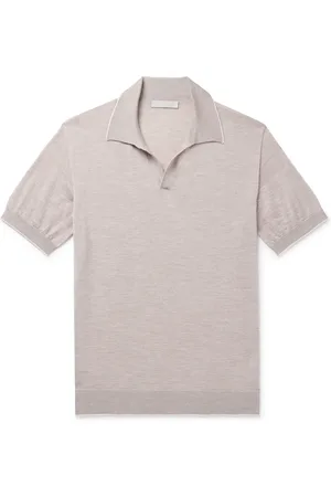 Saman Amel Capell Cashmere and Silk-Blend Polo Shirt