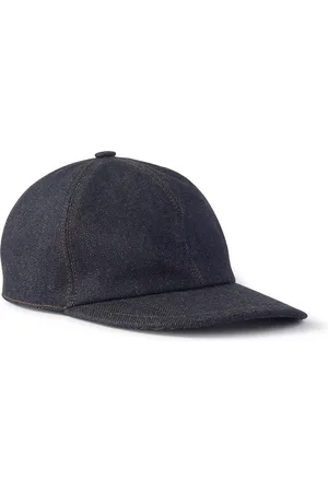 Loro Piana Logo-Embroidered CashDenim® Baseball Cap