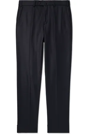 Loro Piana Carlo Straight-Leg Wool and Cashmere-Blend Flannel Trousers