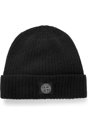Stone Island Logo-Appliquéd Ribbed Wool Beanie