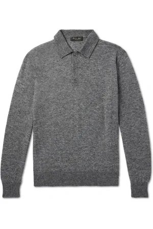 Loro Piana Camino Brushed Cashmere and Silk-Blend Polo Shirt