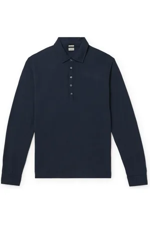 MASSIMO ALBA Ischia Cotton and Cashmere-Blend Jersey Polo Shirt
