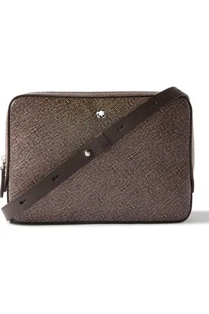 Montblanc Cross-Grain Leather Messenger Bag