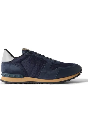 VALENTINO GARAVANI Rockrunner Suede, Leather and Mesh Sneakers