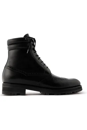 Manolo Blahnik Sapele Leather Boots