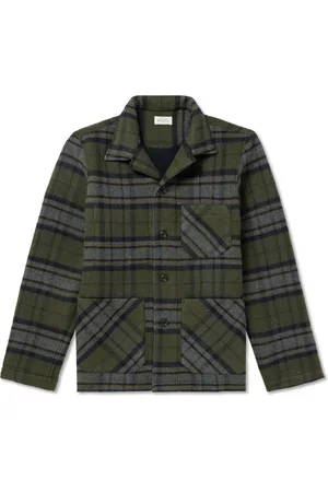 HARTFORD Perry Checked Recycled Wool-Blend Jacket