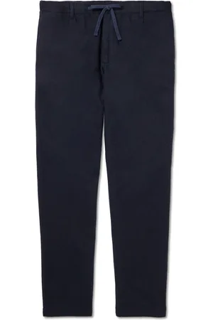 HARTFORD Tanker Straight-Leg Wool-Blend Drawstring Suit Trousers